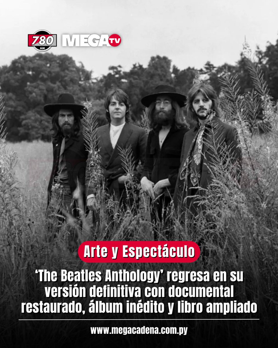 🤩‘THE BEATLES ANTHOLOGY’ REGRESA EN SU VERSIÓN DEFINITIVA CON DOCUMENTAL RESTAURADO, ÁLBUM INÉDITO Y LIBRO AMPLIADO

Los fanáticos de The Beatles tendrán motivos para celebrar: a partir de octubre, la icónica serie The Beatles Anthology volverá con nuevos contenidos en formato