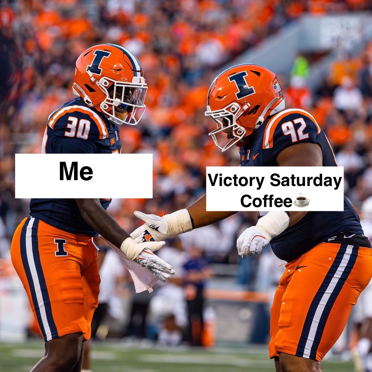 Happy #Illini victory Saturday to all who celebrate 🏈 ☕️