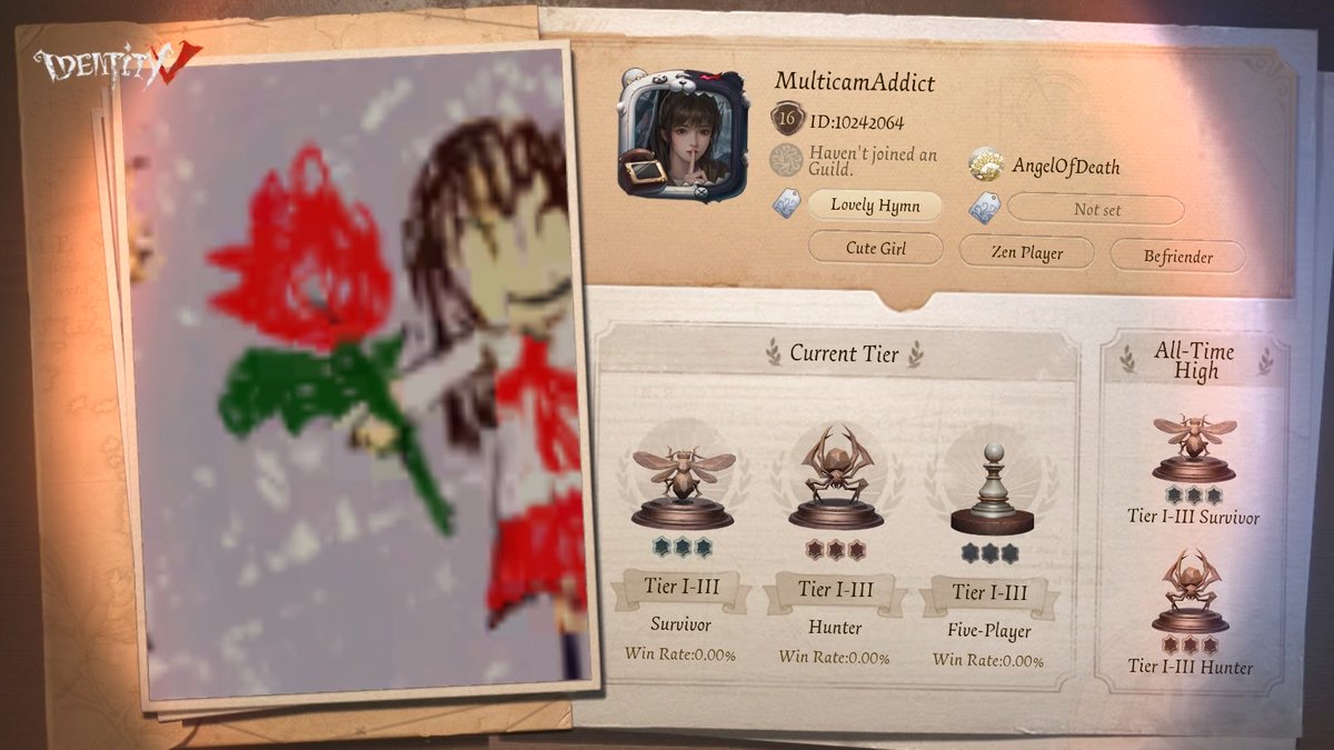 MulticamA's tweet image. I'm playing Identity V. Fancy a game?