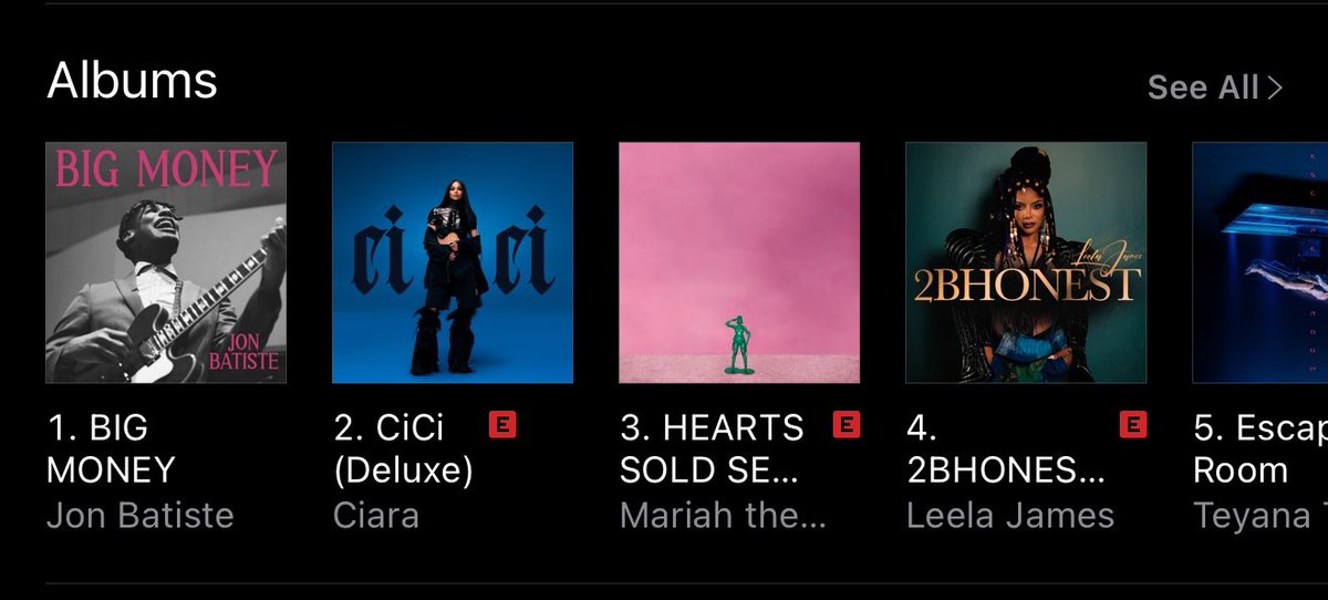 TreybaileTV's tweet image. #CiCi #2 Album On ITunes (R&amp;amp;B/Soul) 

Let’s Go #Csquad ✨