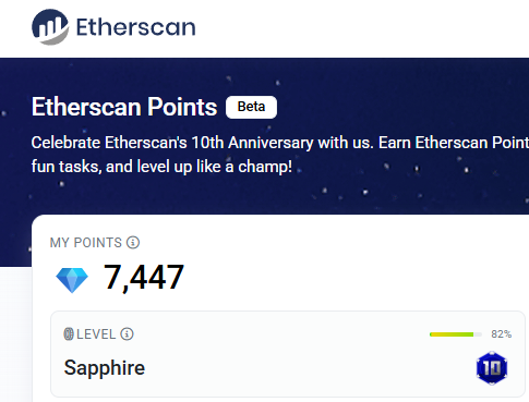 One of the best projects in crypto. Only one day left to earn points! #10YearsofEtherscan <a href="/etherscan/">etherscan.eth</a>