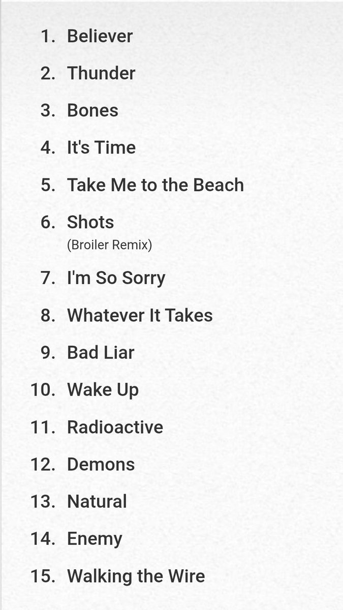 Esse foi o setlist do show de ontem em Aspen, porém foi em festival e acabou chovendo bastante (por isso a menor quantidade de música)

Na próxima semana teremos os shows no México e eles devem retomar o setlist comum da turnê, então fiquem atentos 👀