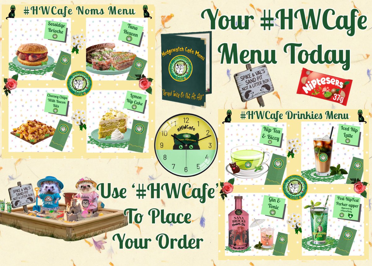 Sierra and Savvy reporting for duty. Meow if you need serving #HWCAFE