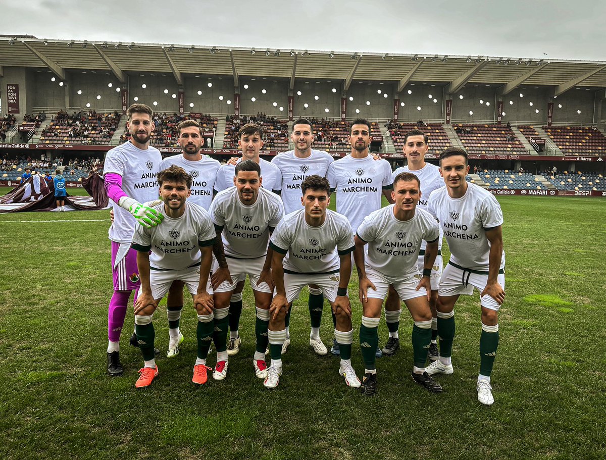 🤗 ¡Ánimo, <a href="/ajmarchena8/">Antonio J. Marchena</a>! 💚💪 

#PontevedraCFCacereño 🔴 0-0 💚

#EligeCreer #LaOrdenDelDecano 
#AúpaCPC