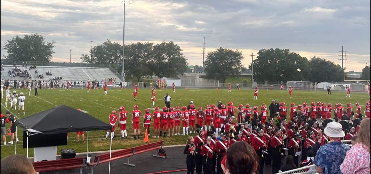 I’m glad she’s willing to count going to high school football games as date nights.