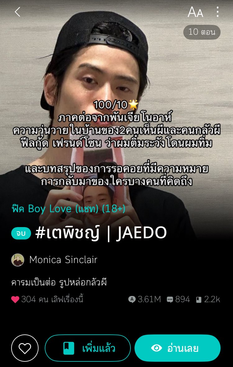 2 เรื่องจักวาลเดียวกันคับ ใครที่ไม่กล้าอ่านพันเจียต่ออยากให้ลองอ่านแล้วมาต่อเตพิชญ์มาก เฉลยทุกอย่าง จบดีทุกคู่แน่นอนครับ เพราะการผลิบานของดอกไม้มาถึงแล้ว
เรื่องแรก - ทหาร xคุณหมอ
เรื่องสอง - หมอกลัวผี x หมอเห็นผี

ระหว่างทางอาจจะสะบักสะบอม แต่จบดี อบอุ่นหัวใจมาก ต้องลอง🌟