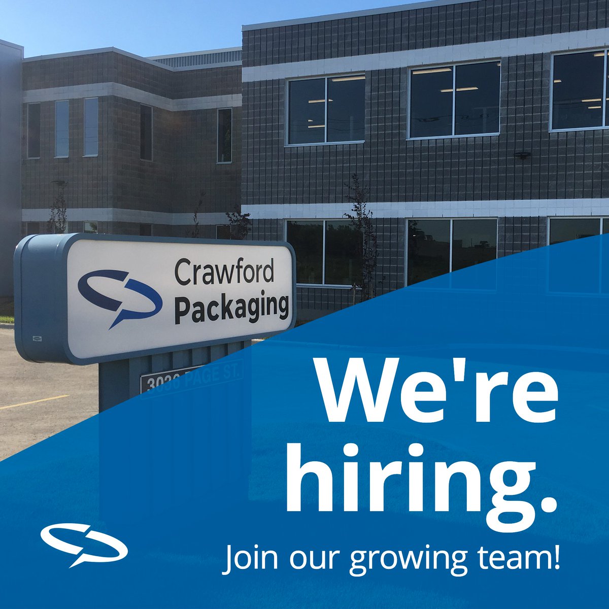 Join the Crawford Packaging team - we are hiring!  💙 We are hiring for a variety of positions across #SWOnt!

 👉 Click the link to carve out a career with us and join our growing team: crawfordpackaging.com/company/career…

#CrawfordPackaging #Hiring #OntarioJobs #BestManaged