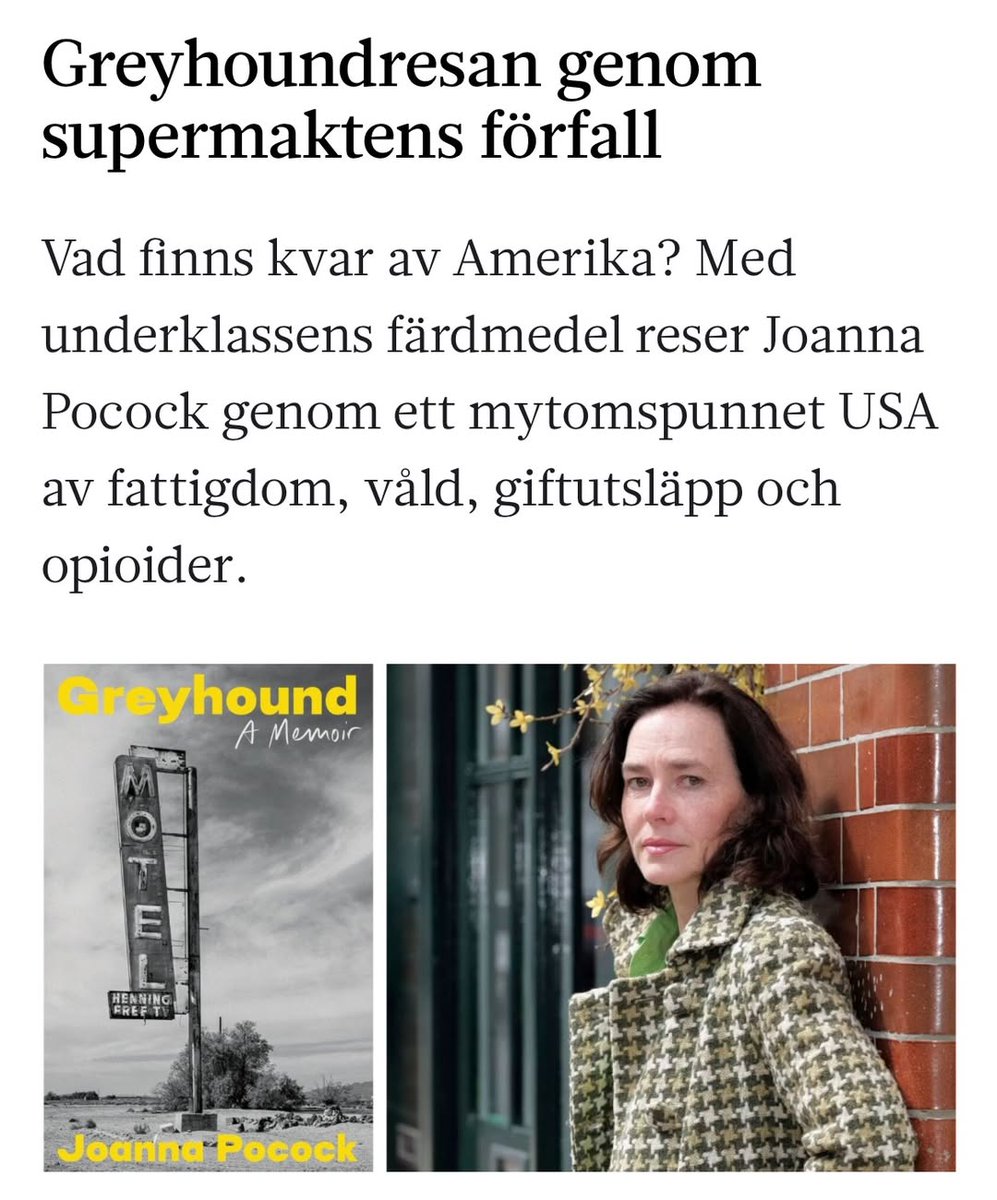 1974 tog jag bussen tvärsöver USA – We’ve all come to look for America, som Simon and Garfunkel hade sjungit.  I Fokus recenserar jag nu en ny bok om Greyhound, ett bussbolag på fallrepet i ett land som spruckit ungefär på mitten.
fokus.se/kultur/greyhou…
