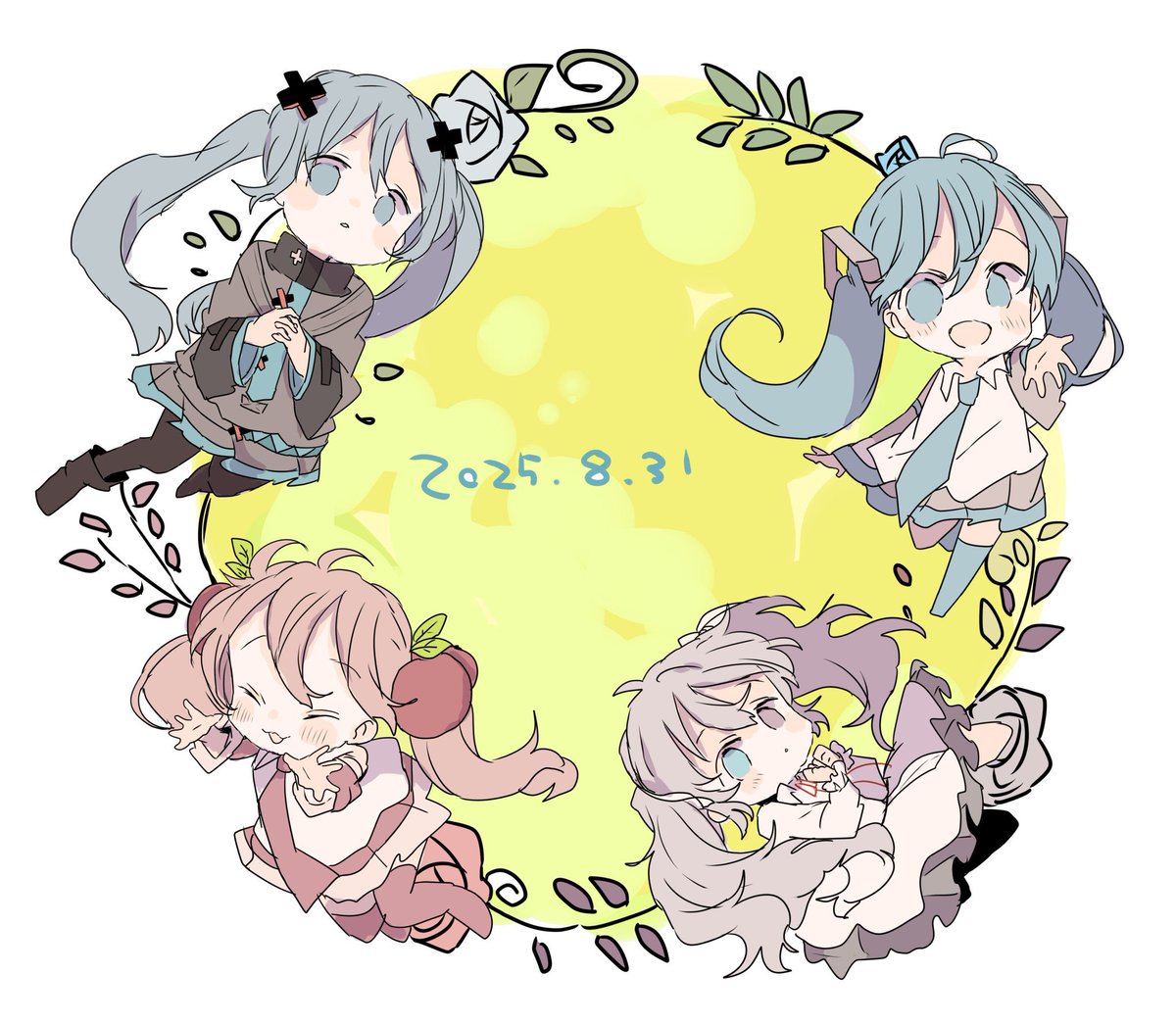 初音ミク ,桜ミク 「おめでとう! #初音ミク生誕祭2025」|sakiのイラスト