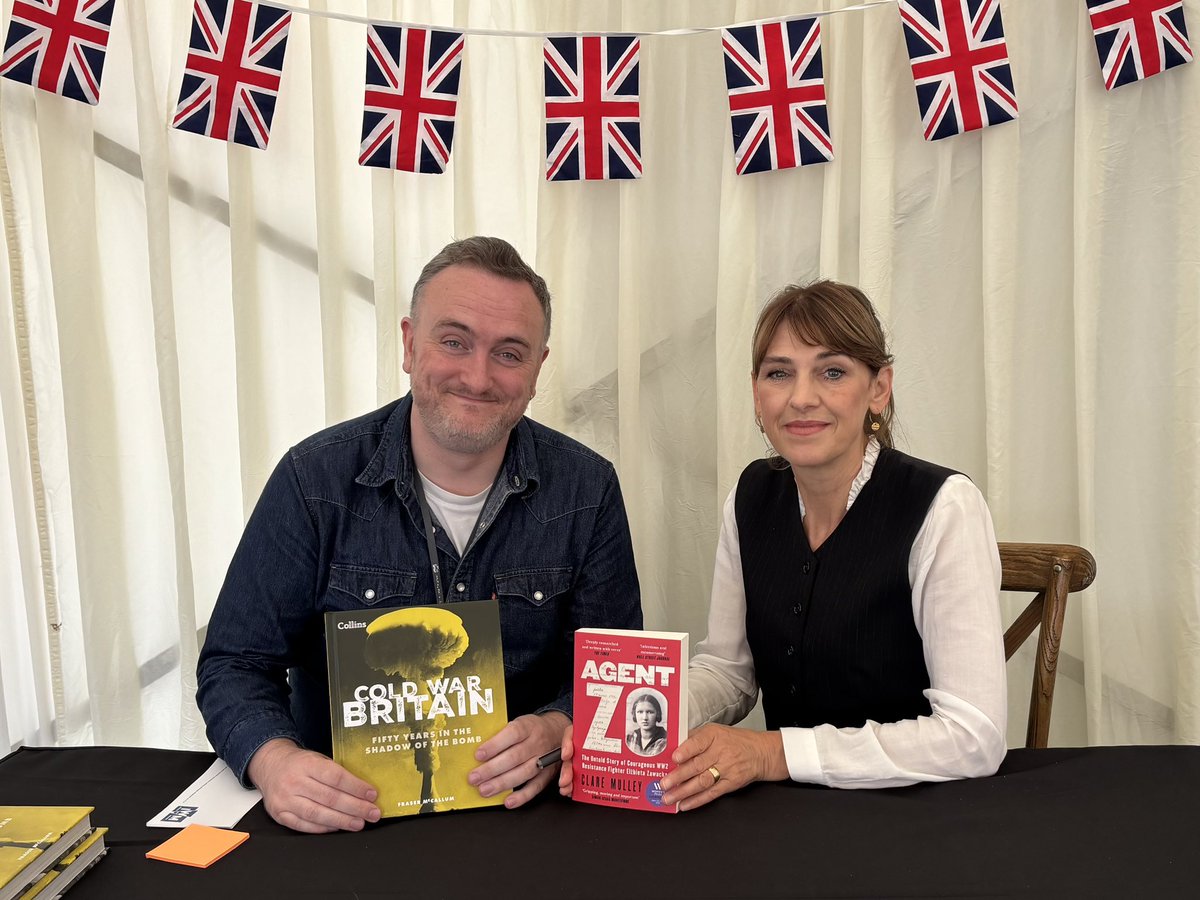 claremulley's tweet photo. Great first day at the @I_W_M @IWMDuxford #historyfestival. @SilenceInPolish & I discussed Poland’s war, chaired by @frasermccallum. Tomorrow I’m interviewing #RichardEvans followed by a talk on #AgentZo… https://t.co/lFxubcr4Yx