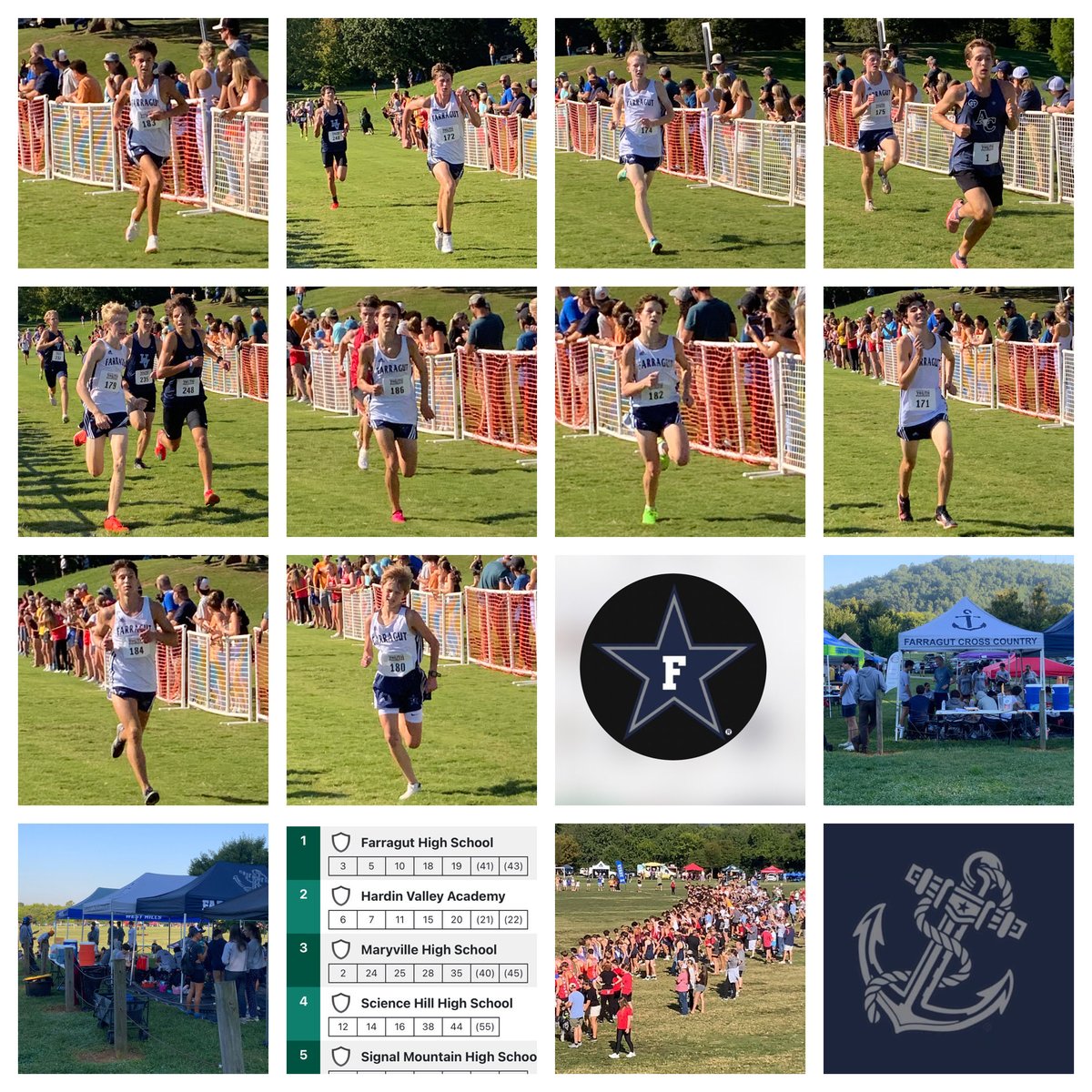 ⚓️ Farragut Boys Cross Country 🏃‍♂️
2025 VICTOR ASHE PARK FALL CLASSIC CHAMPIONS 🥇🏆

Top 5 Ads Times:
CHASE TEMPLES, 3rd place, 16:38.14
ANDREW CABANISS, 5th place, 16:51.52
NICK DEGUIRA, 10th place, 17:00.32
TYSON EBBERT, 18th place, 17:25.88
ANDERS KOFOED, 19th place, 17:26.69