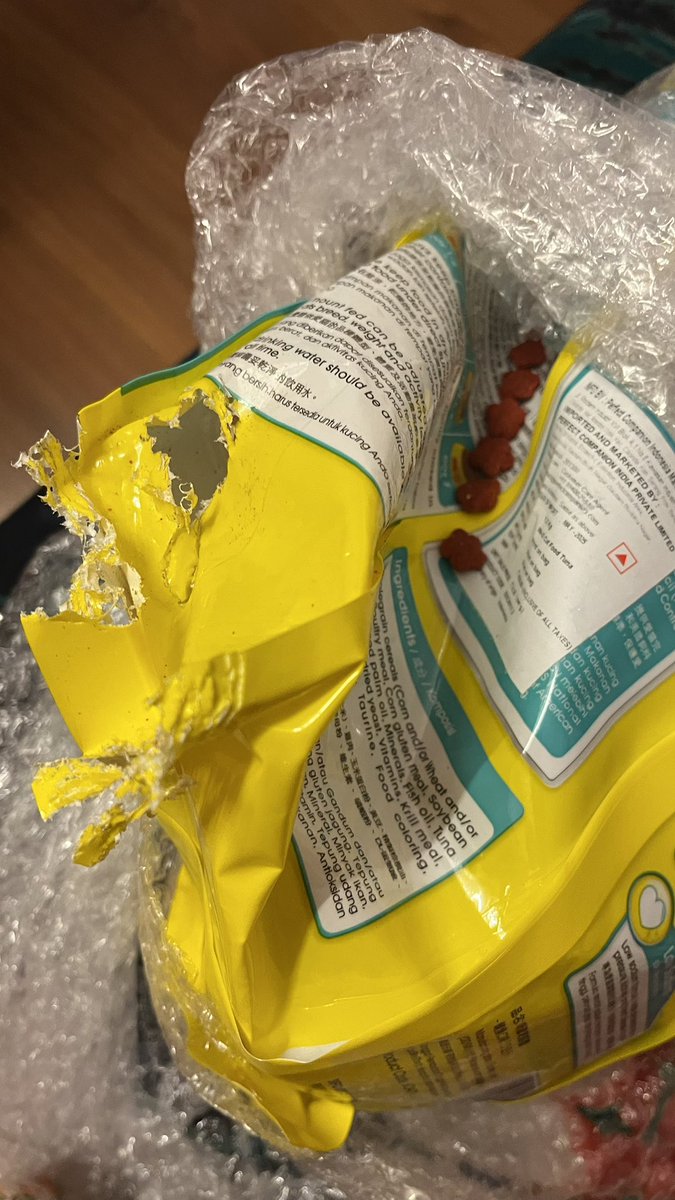 dancerali's tweet image. Ths is th delivery product 1 receives 4m @justdogs @justdogsindia #JustDogs n no response 2 mails 2 refund/ exchange this rat eaten box n package!