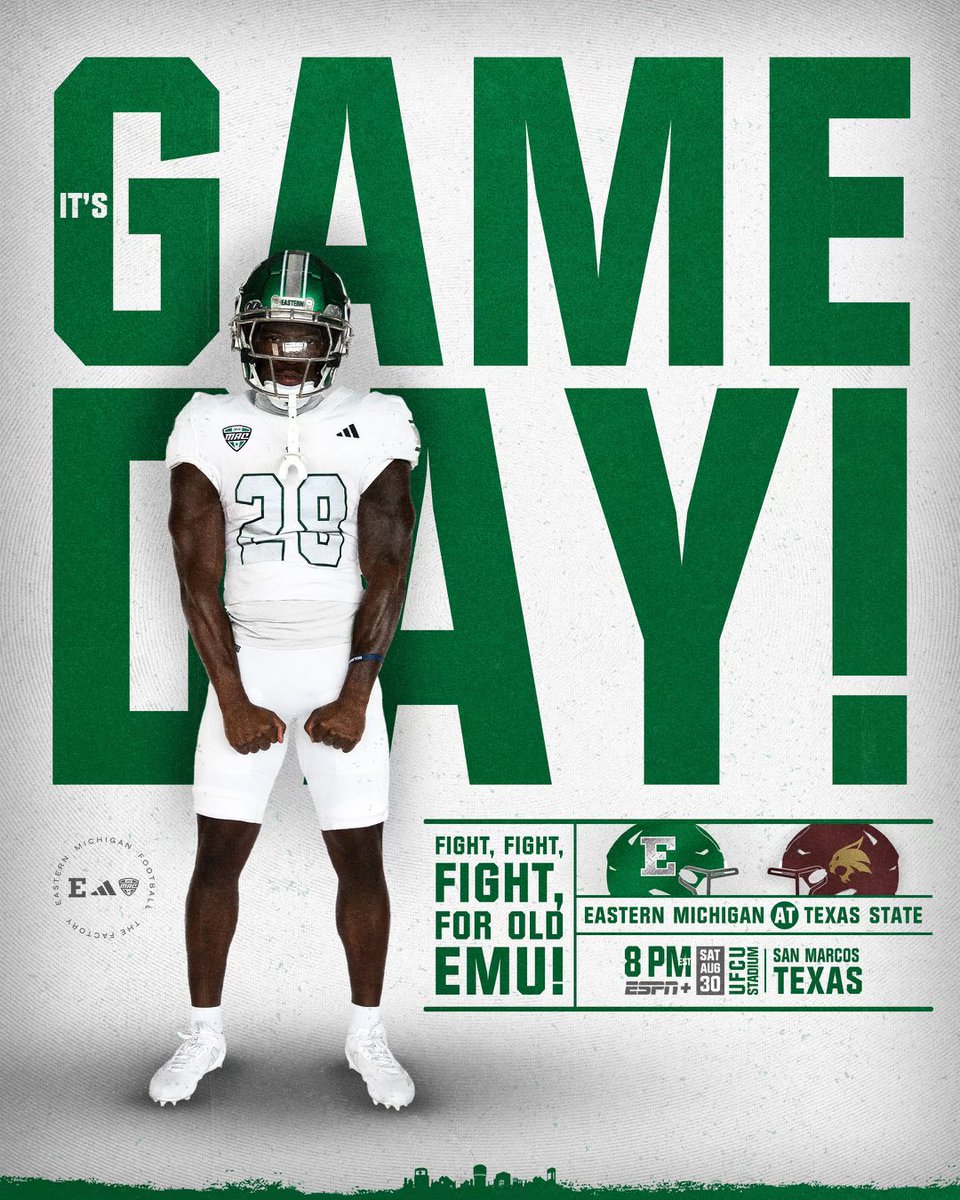 It’s GAME DAY!!

📺 tinyurl.com/2ym383pb
📈 tinyurl.com/3ju48k2v
📻 tinyurl.com/5fcnm5b7

#EMUEagles⛓️#ETOUGH ⛓️ #TheClimb