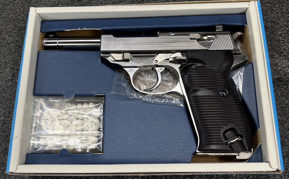 🔫#ガンショップトリガー🔫

新しい物が、入荷しました❗
マルゼン　WALTHER P38ac40s

ぜひお立ち寄りください✨ご来店お待ちしております🙇‍♂

#岡山サバゲー 
#サバゲー
#サバイバルゲーム 
#サバゲーマーさんと繋がりたい
#サバゲー初心者
#サバゲー女子