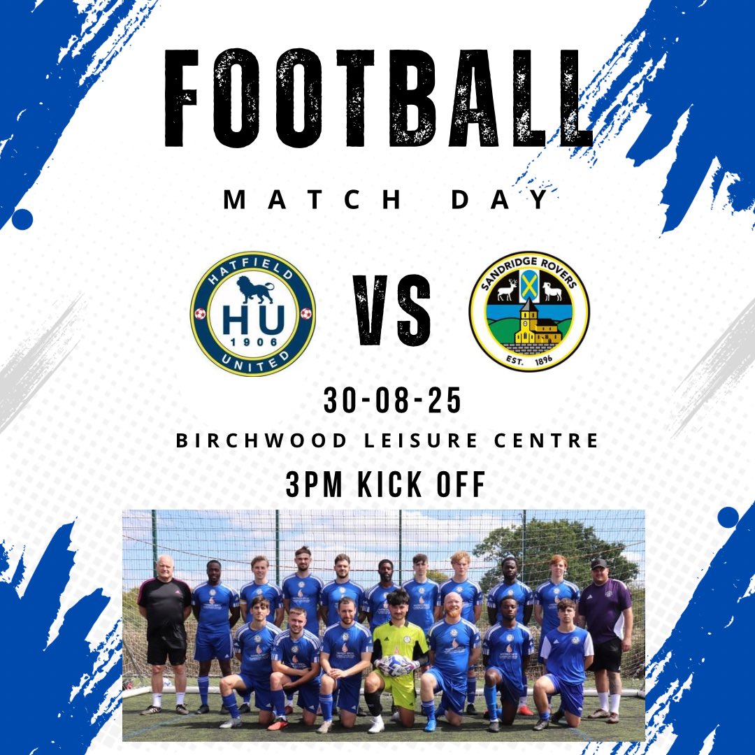 We host <a href="/SandridgeRovers/">Sandridge Rovers FC</a> this afternoon in a local league clash! Get down to Birchwood to support the boys today ⚽️⚽️