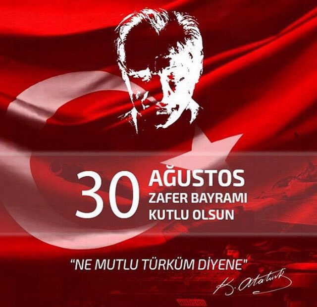 Bayrakları bayrak yapan üstündeki kandır. Toprak eğer uğrunda ölen varsa vatandır. 30 Ağustos Zafer bayramı kutlu olsun.
#30AğustosZaferBayramı