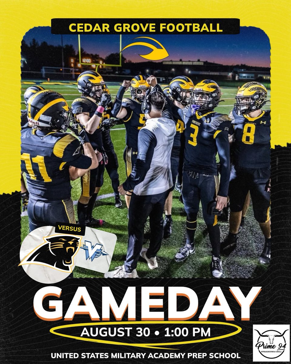 🏈2025 Kick Off is Here Baby, Let’s Go!🏈

🆚 Wayne Valley
⏰ 1:00pm
📍United States Military Academy Prep School (Must enter at the Visitor Control Center)
🎟️ Free Admission

#PawsUp🐾#Bt1🎯#b2b