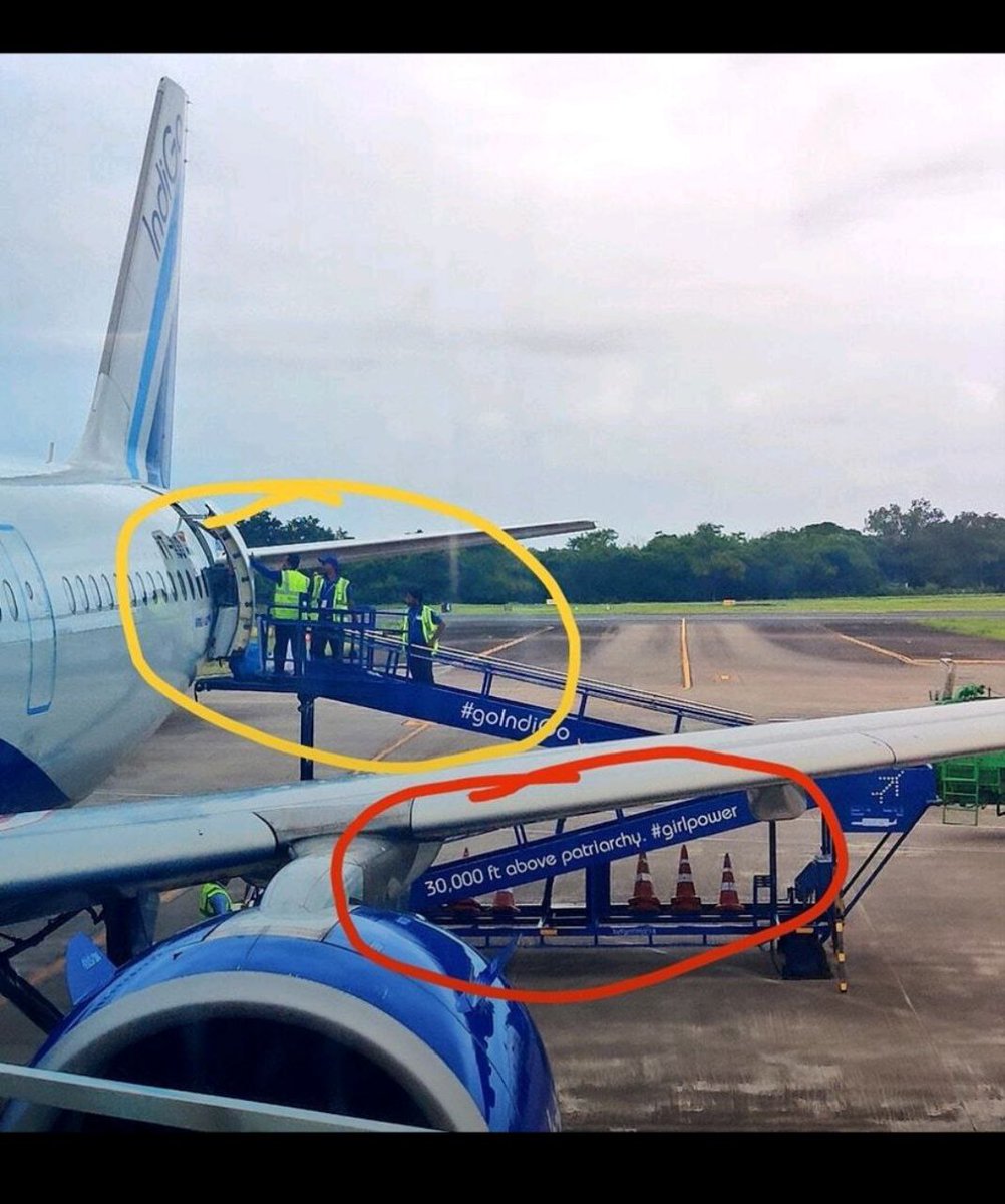 raushandu28's tweet image. What is the need for this advertisement — ‘30,000 ft above patriarchy’? However, it is important to recognize that the scientific, technological, and operational expertise underlying the development of such aircraft was contributed primarily by men. #Menpower