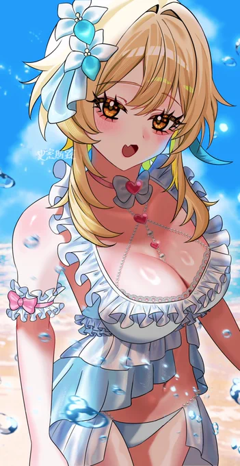 #GenshinImpact #lumine 水着蛍ちゃん