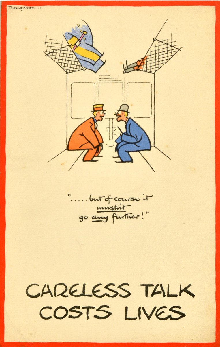 #LotOfTheDay 20 September Sale — view our auction catalogue and bid online now at antikbarauctions.com/catalogue/lot/… 

Lot 466: Careless Talk Costs Lives ...but of course it mustn't go any further! (1940s) Fougasse 

#AntikBar #VintagePoster #WWII More info/links at antikbar.co.uk/pages/antikbar…