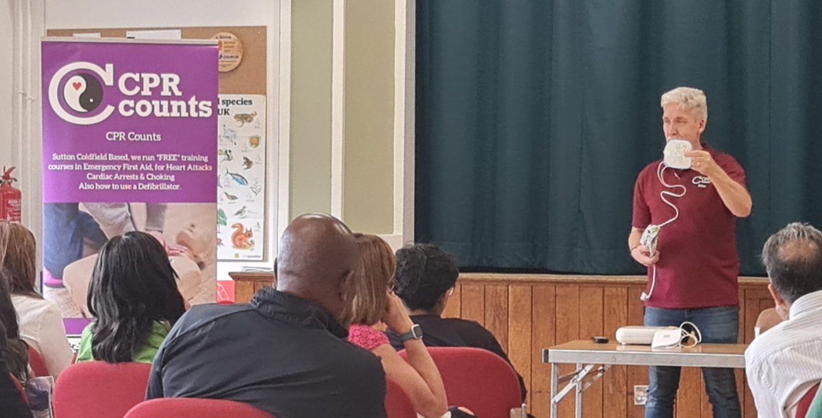 The #summer is over and we're back in #RoyalSuttonColdfield teaching a precious #LifeSkill of #CPR &amp; #DEFIBRILLATOR Free training available at cprcounts.com <a href="/counts_cpr/">CPR Counts</a> <a href="/OFFICIALWMAS/">West Midlands Ambulance Service #HelpUsHelpYou</a> <a href="/Mayor_RoyalSC/">SuttonColdfieldMayor</a> #Fastaid #CFR #VOLUNTEERS