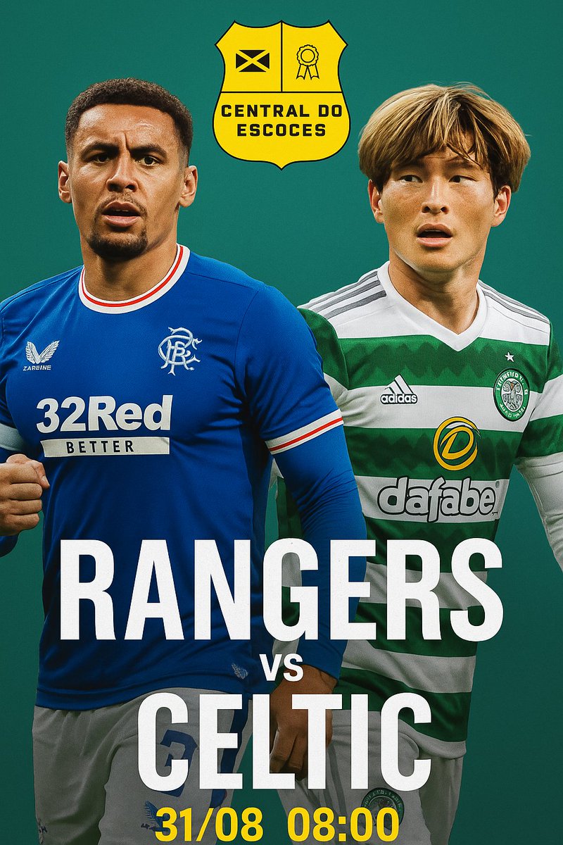 centralescoces's tweet photo. 🔥 Amanhã tem Old Firm!
@RangersFC 🆚 @CelticFC 
📅 31/08
⏰ 08h (horário de Brasília)
📺 Transmissão: @CanalGOATBR 

O maior clássico da Escócia vai pegar fogo no Campeonato Escocês! ⚽

#Rangers #Celtic #OldFirm #Premiership #Clássico #EscocêsNoGoat #CanalGoat https://t.co/5AqDnlJNvd