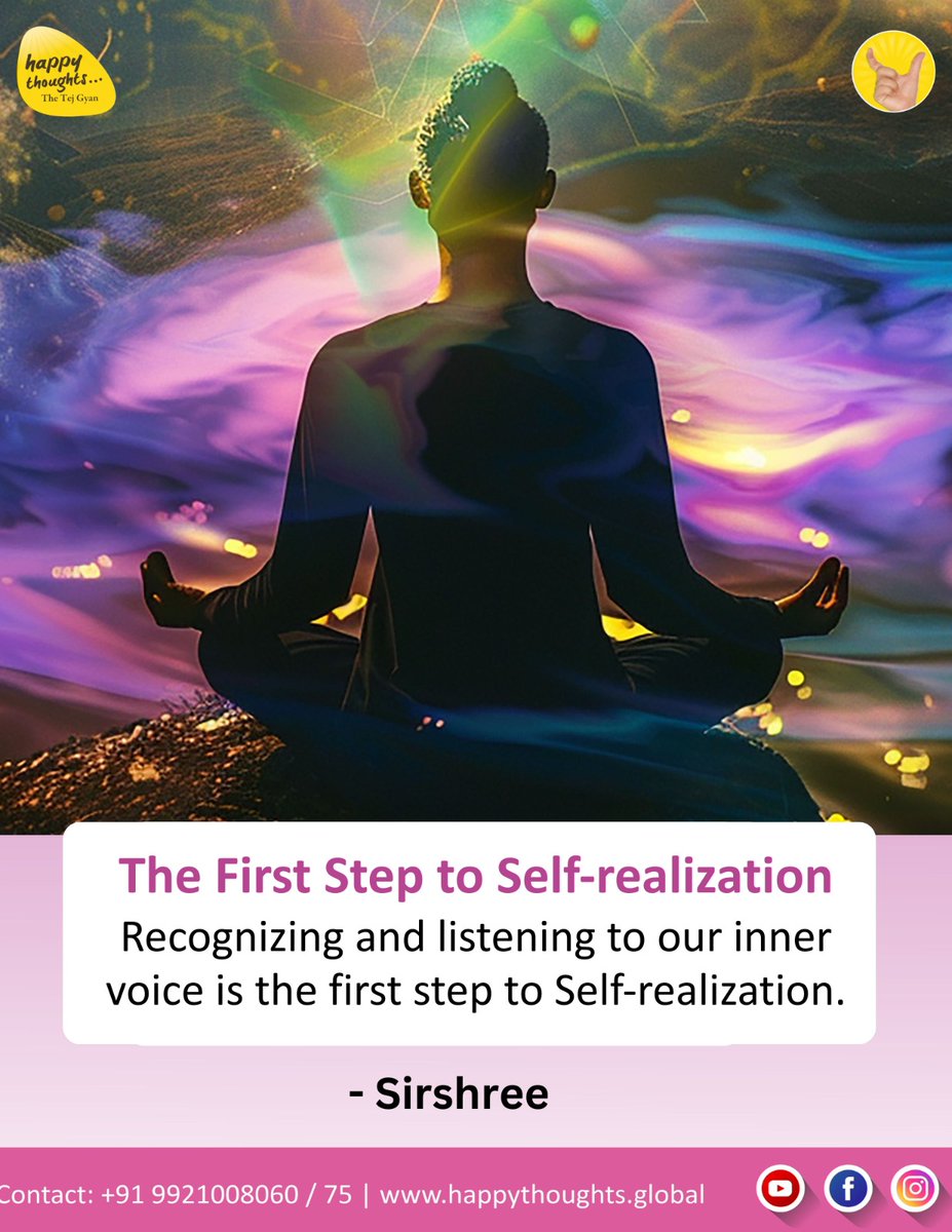 Sirshree's tweet image. #HappyThoughts  #selfrealization