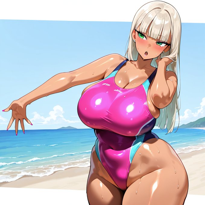 競泳水着のあかりちゃん!競泳水着から溢れる乳!尻!もも!競泳水着ははみ出るためにアリ!! 