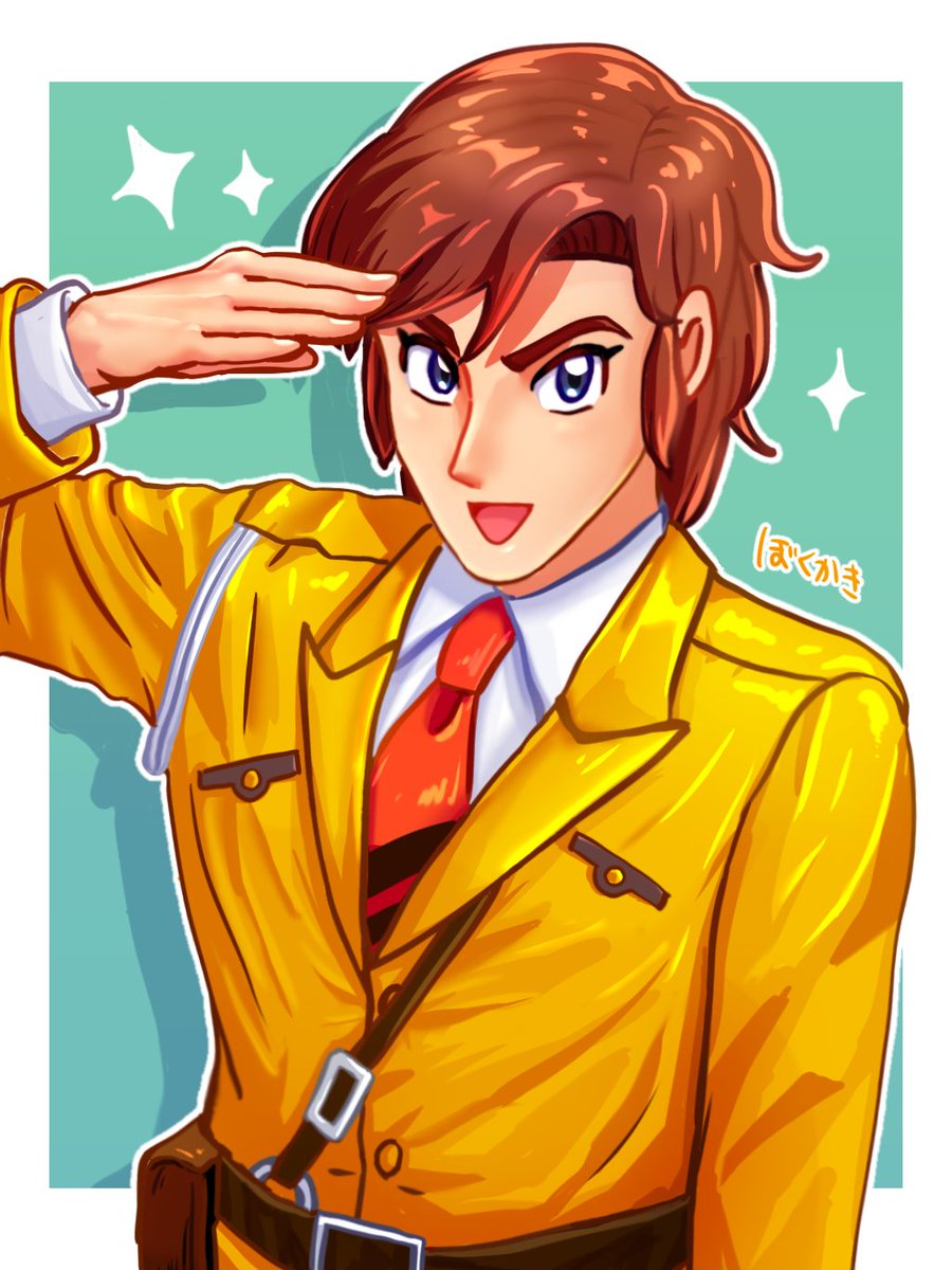 らくがき] 中川圭一（こち亀） こち亀 手描きイラスト入りサイン色紙