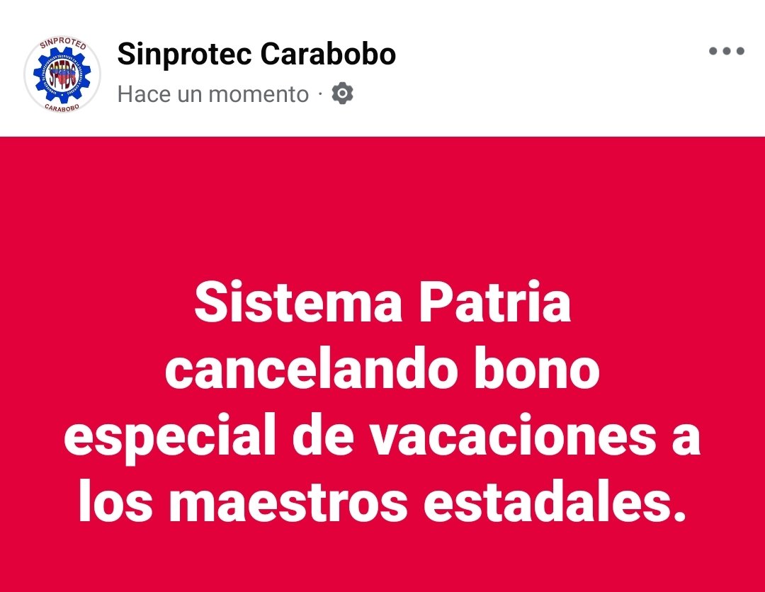 Sinproted Carabobo tweet media