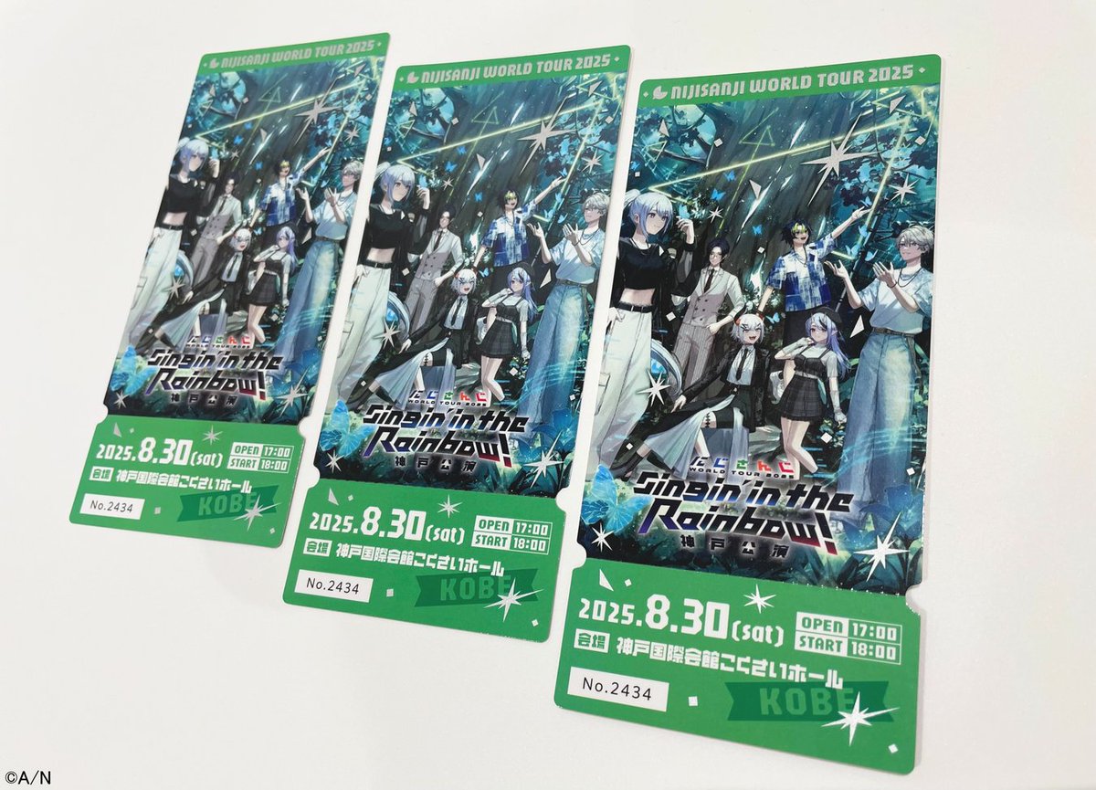 にじさんじ 2025 ツアー メモリアルチケット にじさんじ公式🌈🕒 on X
