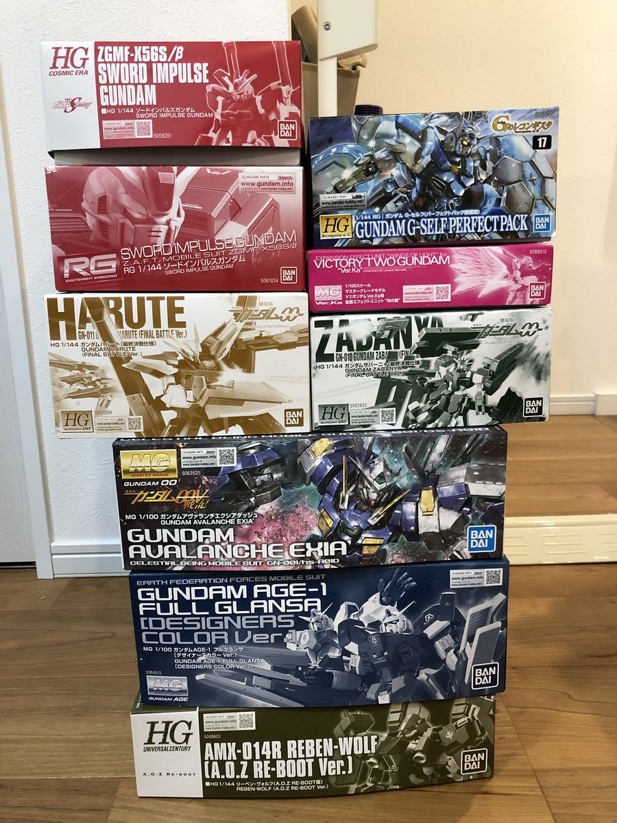 プレバンでだいぶ前に届いてたのを整理

全く手を出せてません…😭