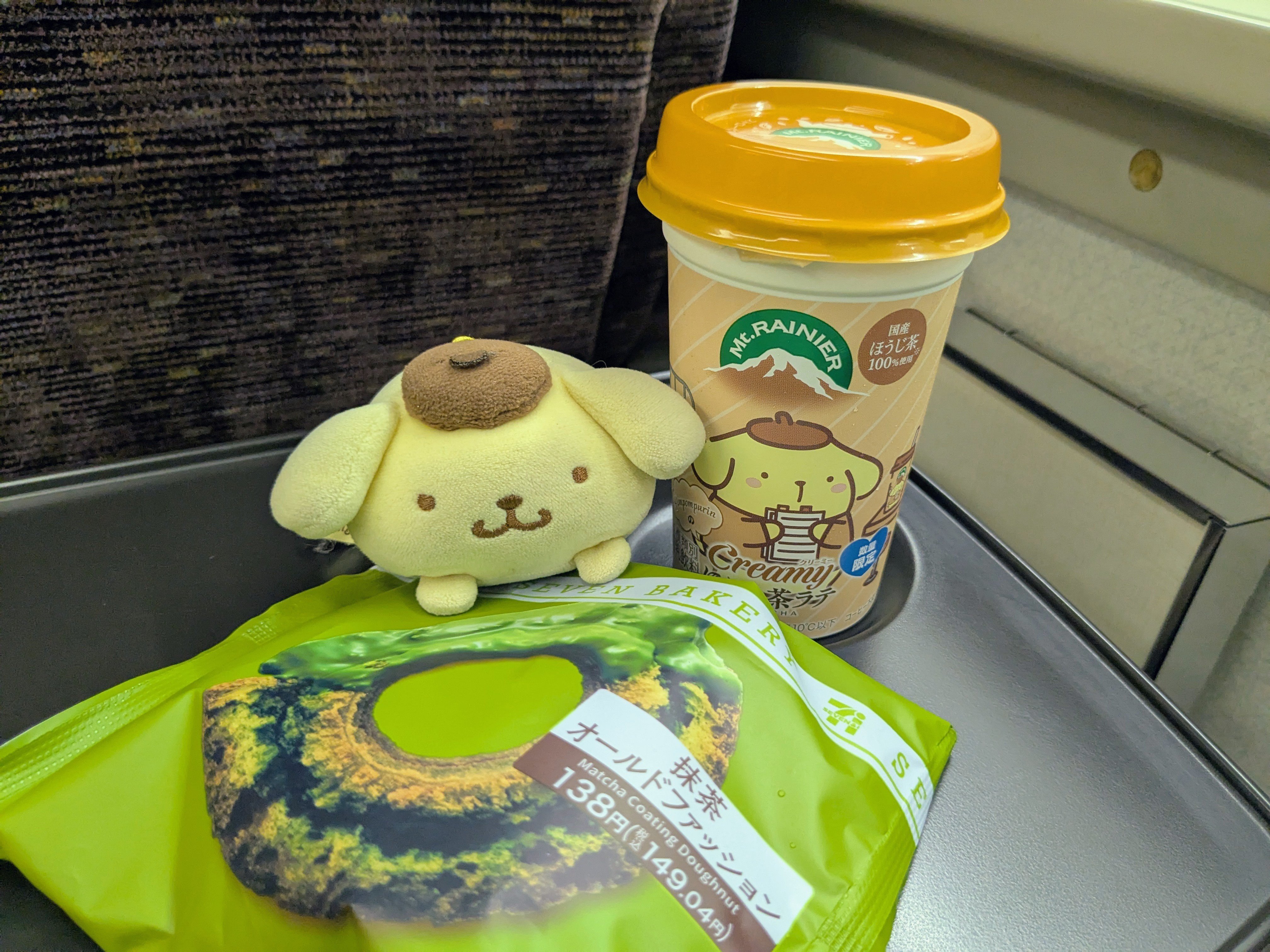 ポムポムプリン ぬいぐるみ　マウントレーニア　賞品 マウントレーニア×サンリオ|いつでもくり〜み〜キャンペーン