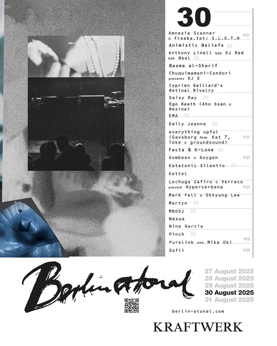 Berlin people: playing live at <a href="/BerlinAtonal/">Berlin Atonal</a> tonight in the OHM room at 22:30! even brought some tunes from the 2006 era along some newer stuff so that’ll probably make for a fun kettel menagerie