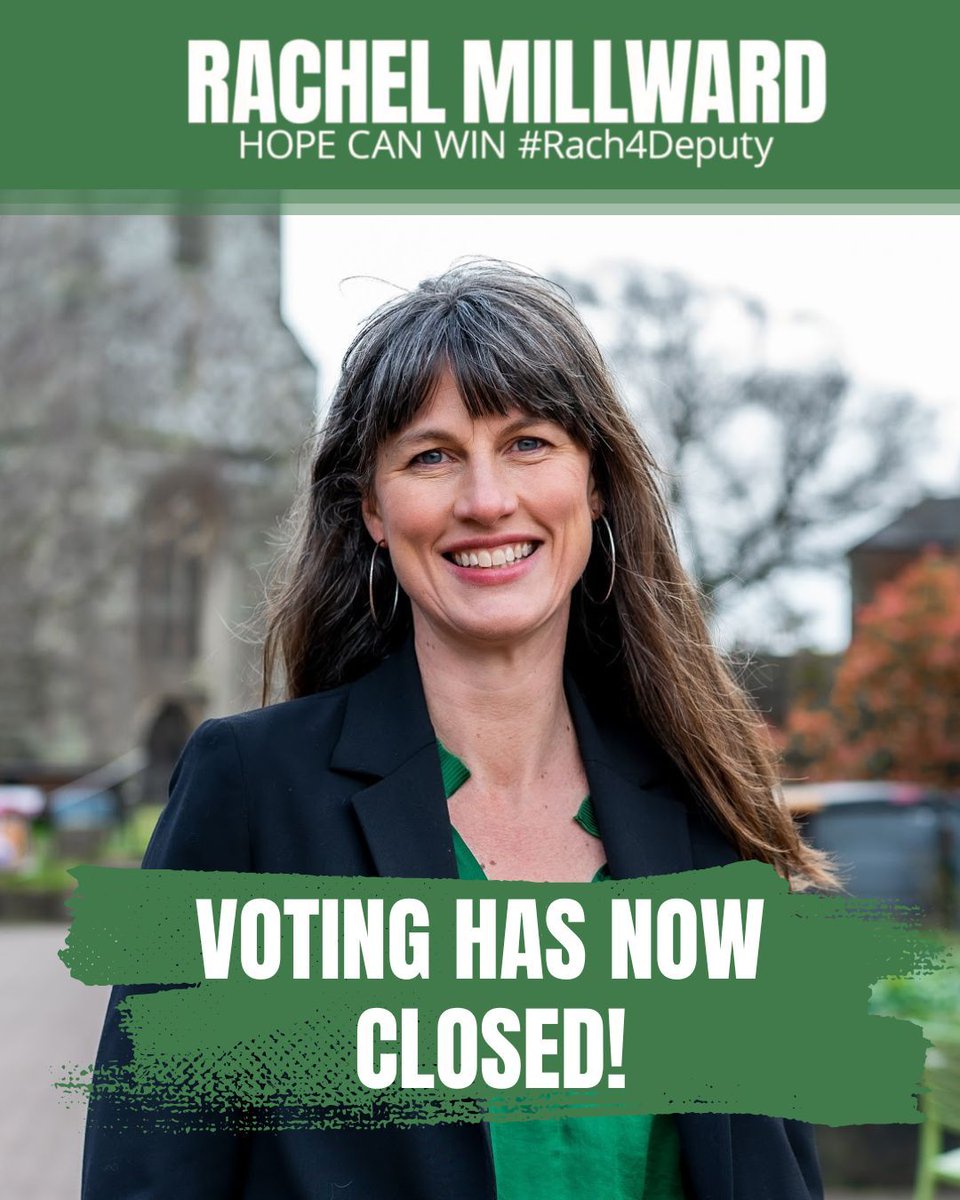 rachelmillward's tweet photo. VOTING HAS NOW CLOSED!

I am so grateful for all your support, results at 11am on September 2nd.

#Rach4Deputy https://t.co/sLOk3LAhCe