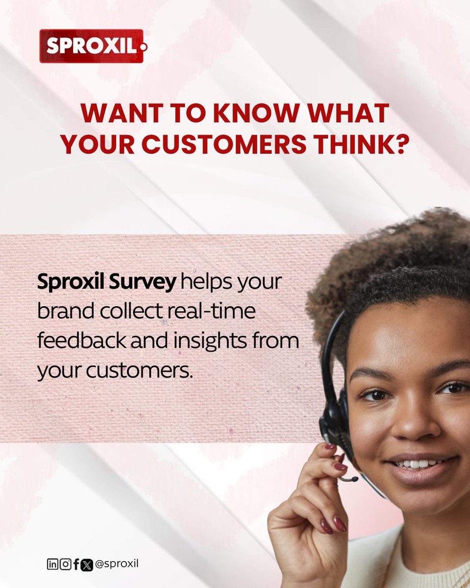 With Sproxil Survey, you don’t have to wonder.

 It's like having a direct line to what your customers and partners are really thinking, so you can make faster, smarter business decisions.

You can ask directly, get real-time feedback, and even reward customers instantly for