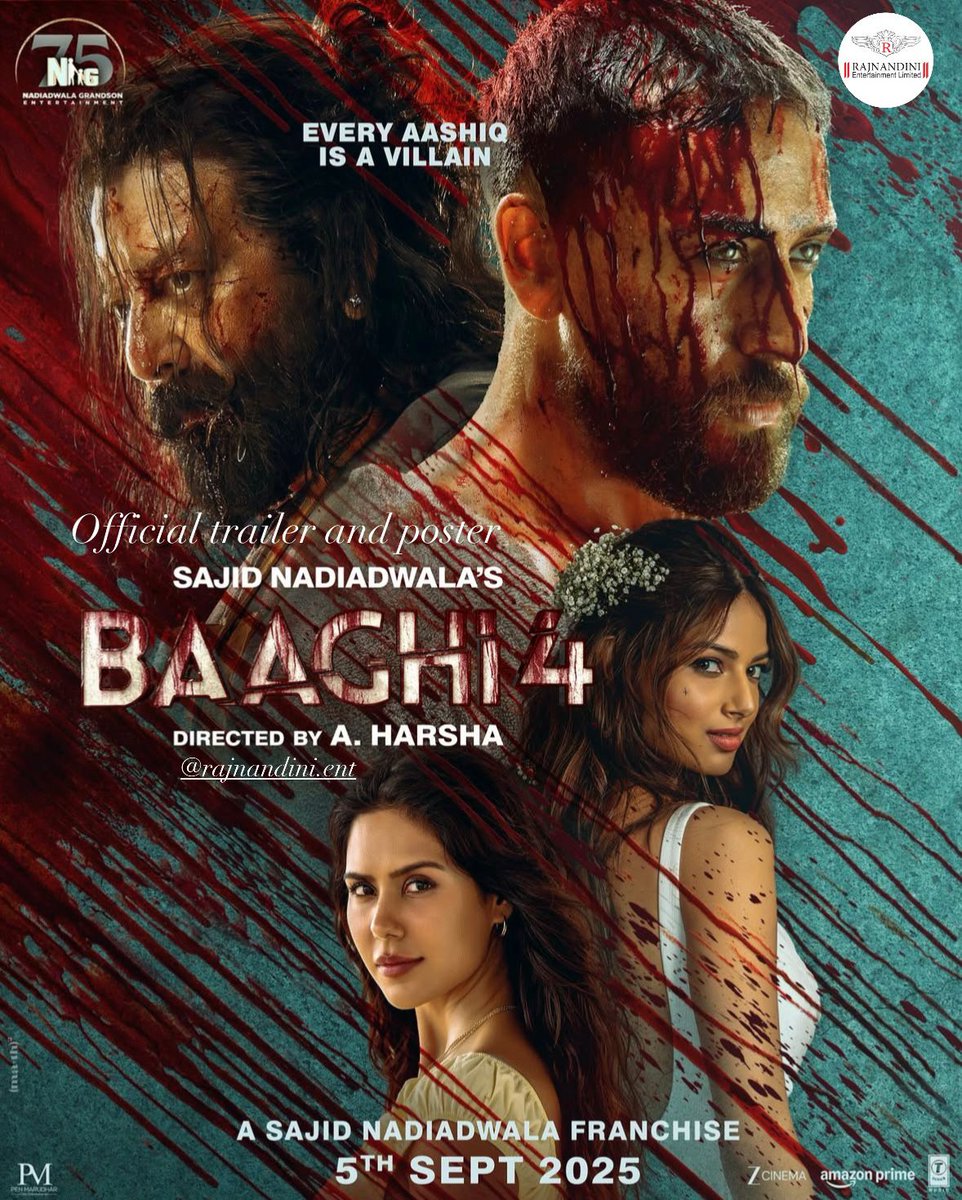 rajnandini_ent's tweet image. &quot;When love bleeds, war begins. #Baaghi4 #Bollywood #BollywoodNews #Baaghi4Trailer #movie #TigerShroff #SanjayDutt #lovefigters #upcomingartist
