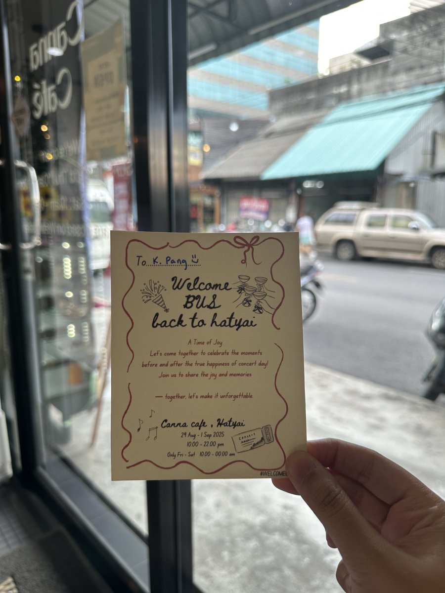 คาเฟ่น่ารักมากๆ ค้าบ 💖🫳 

 #WelcomeBUStoHY