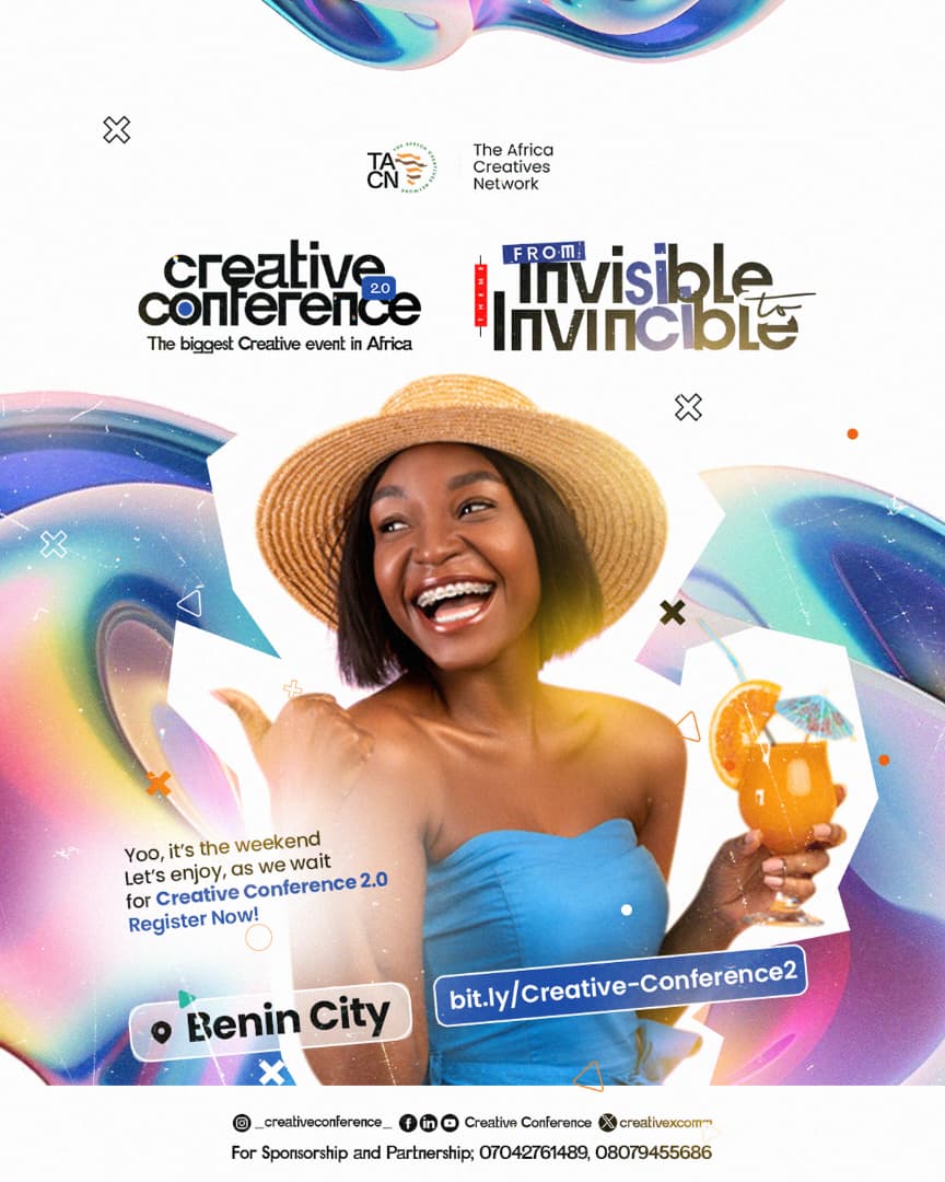 CreativeXComm's tweet image. Weekends don’t always come with the luxury of rest, we get it. But if you’re catching a break, go ahead and get comfy!!

Just before you do… take a quick sec to register for Creative Conference 2.0.

LIVE IN Benin City
Register here: bit.ly/Creative-Confe…

#creativeconference