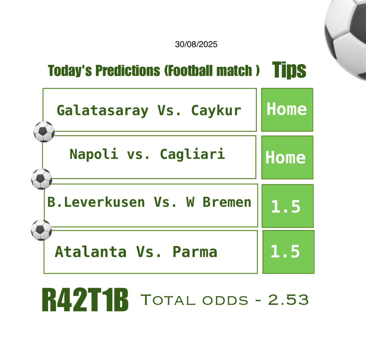 Thecodedkoncept's tweet image. Gamble Responsibly +18.
.
.

#BettingTips #WinningStreak #StakeAndWin #BetSmart #SportsBetting #DailyOdds #BetLife #WinningTips #JackpotVibes #CashOut
#FootballPrediction #SureOdds #GameDayBets #SportsPicks #LiveOdds #BettingCorner #GoalRush #WeekendFixtures #WinningSlip #Stake