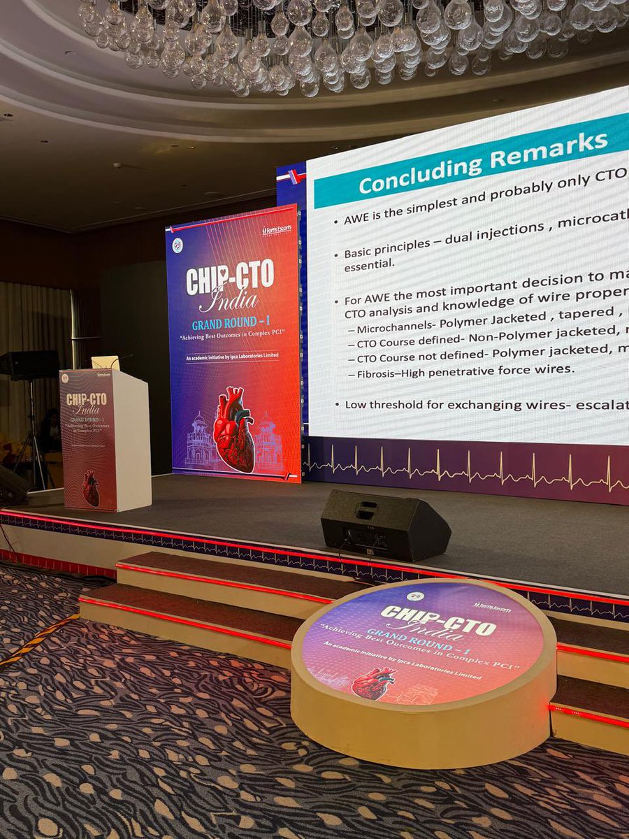 DrAnkushG's tweet photo. Great initiative by @Dr_AshokSeth #CHIPCTO grand round, excellent case based, interactive, classroom teaching with great faculty for 150 early career interventional cardiologist. Happy to be part of it! #CardioTwitter @abadkhan2002 @mmamas1973 @GopalKkoduru @evandrofilhobr https://t.co/dbqVLwsQDj