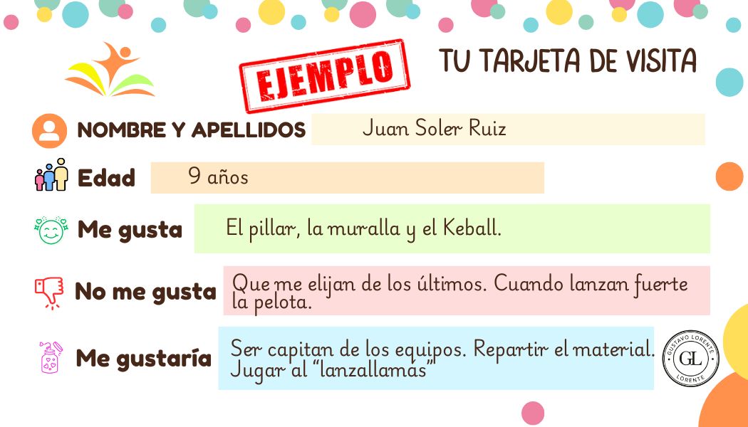 gustavolorente1's tweet photo. No siempre hay que presentarse un@ mism@, también está muy bien presentar a los demás. "TU TARJETA DE VISITA". Se rellenan, se mezclan y se leen. Rompemos vergüenzas y timidez. Para cualquier área #edufis #familiaedufis #physed #claustrovirtual ➡️ https://t.co/Yv9bdwgH1d https://t.co/L18jLiTZJS