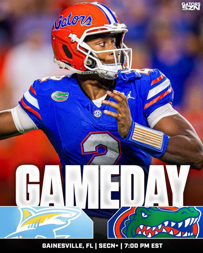 PartyLifeBlack's tweet photo. Gameday #GoGators #SpotTheBall 🐊🔶🔹🔸🔷 https://t.co/cjA8B0hHeD