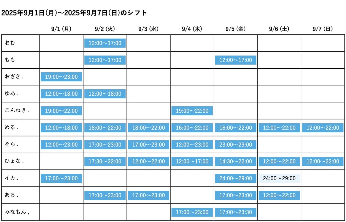 ［今週のおうち］

9/1(月)〜色々値上げ