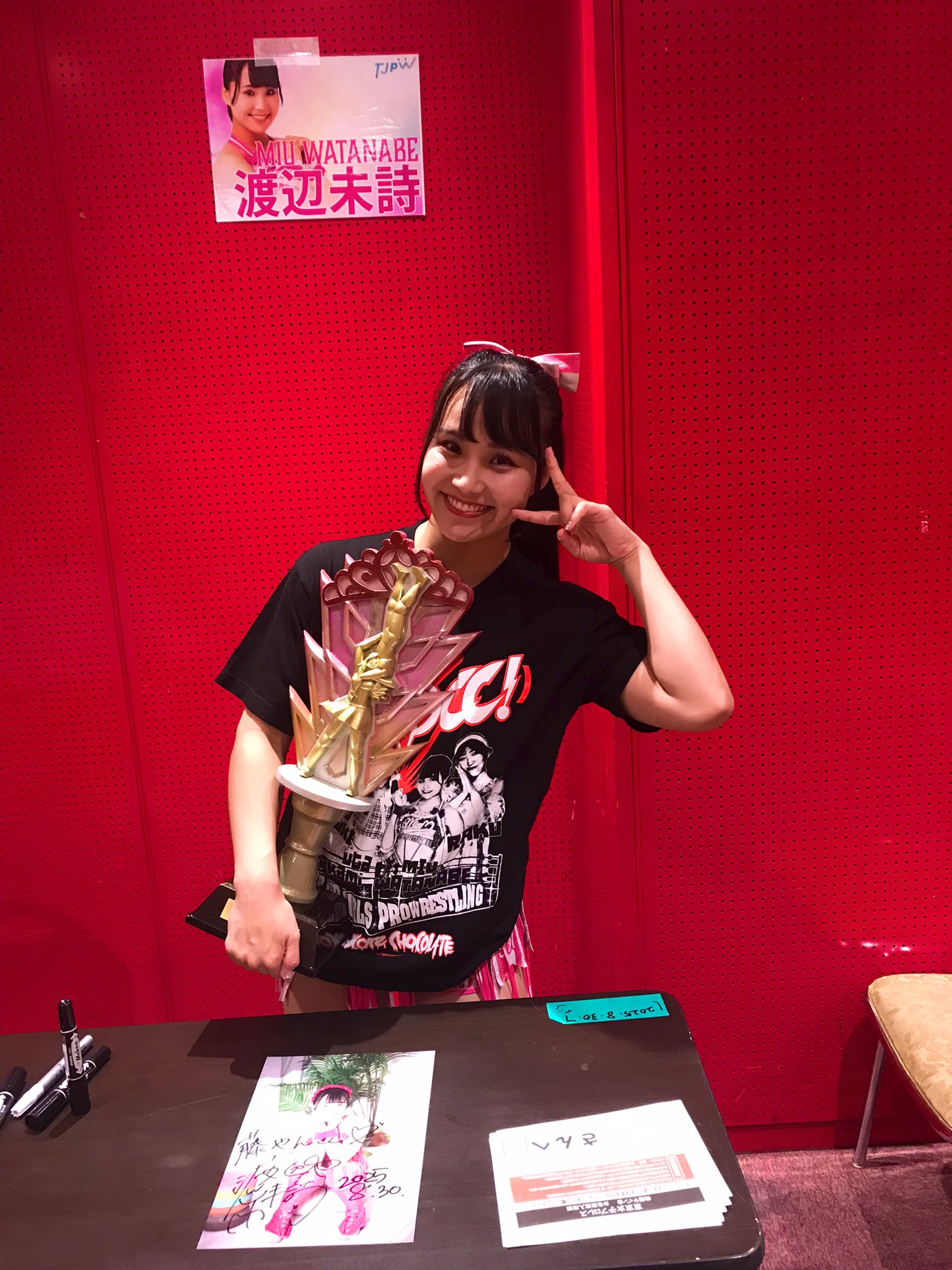渡辺未詩　アクリルキーホルダー　イラスト　東京女子プロレス 202210100012-
