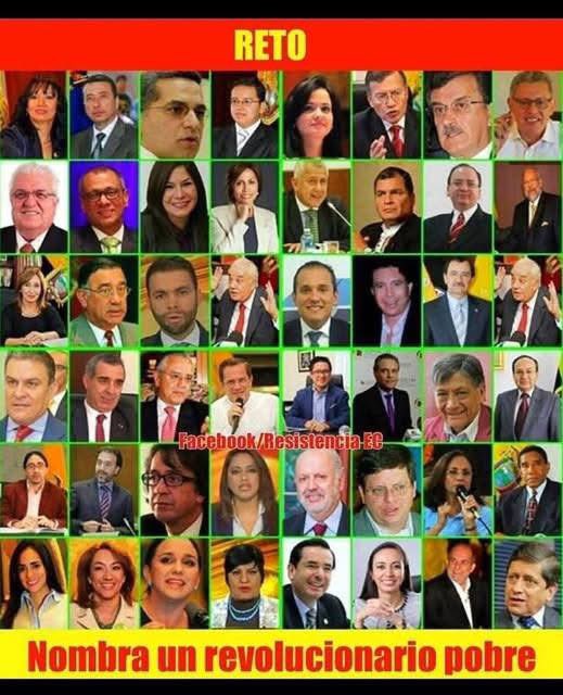 Aquí no hay un solo pobre, porque la revolución ciudadana jamás fue revolución: fue una empresa criminal para sacar de la miseria a sus propios cabecillas. El rostro que sobresale, Rafael Correa, no es líder ni patriota: es el capo de la mafia correísta,