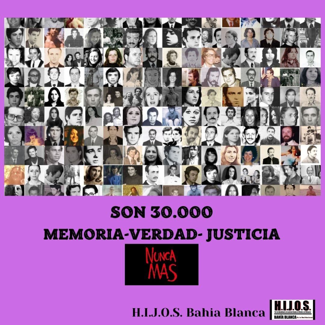 #30DeAgosto #DíaInternacionalDelDetenidoDesaparecido
Hoy mas q nunca gritamos Presentes x los 30.000 compañeros/as q fueron desaparecidxs en el marco de un plan Sistemático de Terrorismo de Estado con la finalidad de imponer un PLAN ECONÓMICO NEOLIBERAL
#Son30Mil
#NosFaltanATodxs