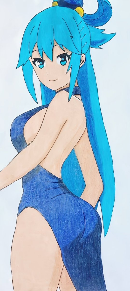 Aqua in her dress

#fanart #konosuba