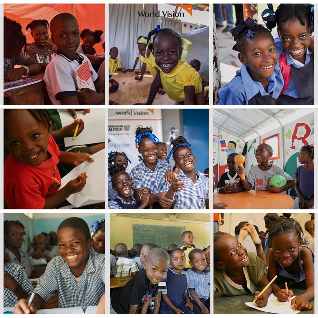 WVHaiti's tweet photo. TRAVAY NOU: Se pou chak #Timoun sou latè jwenn bon jan #Pwoteksyon, pou yo ka jwenn bon jan #Lasante, pou yo ka ale #Lekòl e rive atenn tout potansyèl yo.
Nan #WorldVision, nou konsakre chak moman nan #Lavi nou pou #Timoun yo!
#WeAreWorldVision https://t.co/WdYeXB1J8O
