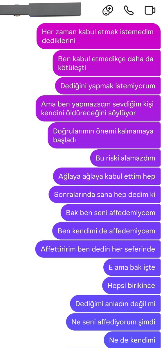 mücadele ettim ve artık hiçbir şey yaşatmamış gibi hayatına devam etmesini istemiyorum.Onunla ilgili her şeyi sildiğim için yalnızca instagram konuşmasında bulduğum kanıt niteliğinde birkaç ss bırakıyorum.Bu ekran görüntüleri kanıt niteliğindedir ve kişisel bilgiler gizlenmiştir